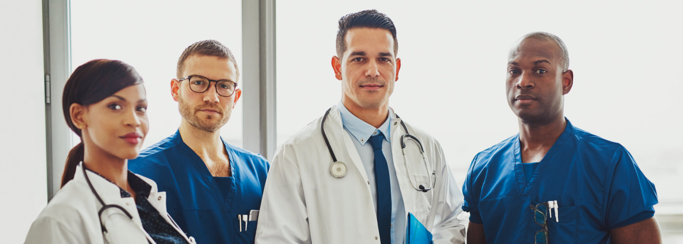 Group of medical workers